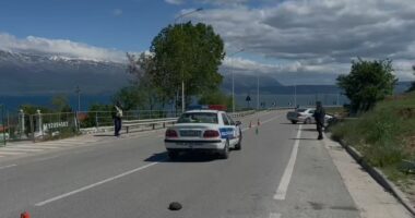 VIDEO/ Aksident në aksin Pogradec-Lin, një i plagosur
