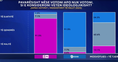 Si e konsideroni veten ideologjikisht?/ ‘Radiografia e elektoratit’, ja si votuan shqiptarët