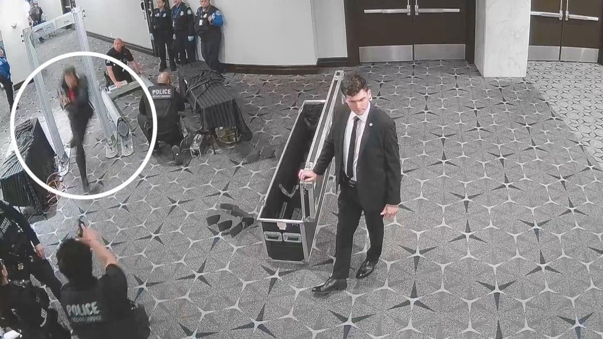 Sulmi ndaj Trump  video e re  Autori vrapon përmes sigurisë me armë drejt sallës së eventit me gazetarë