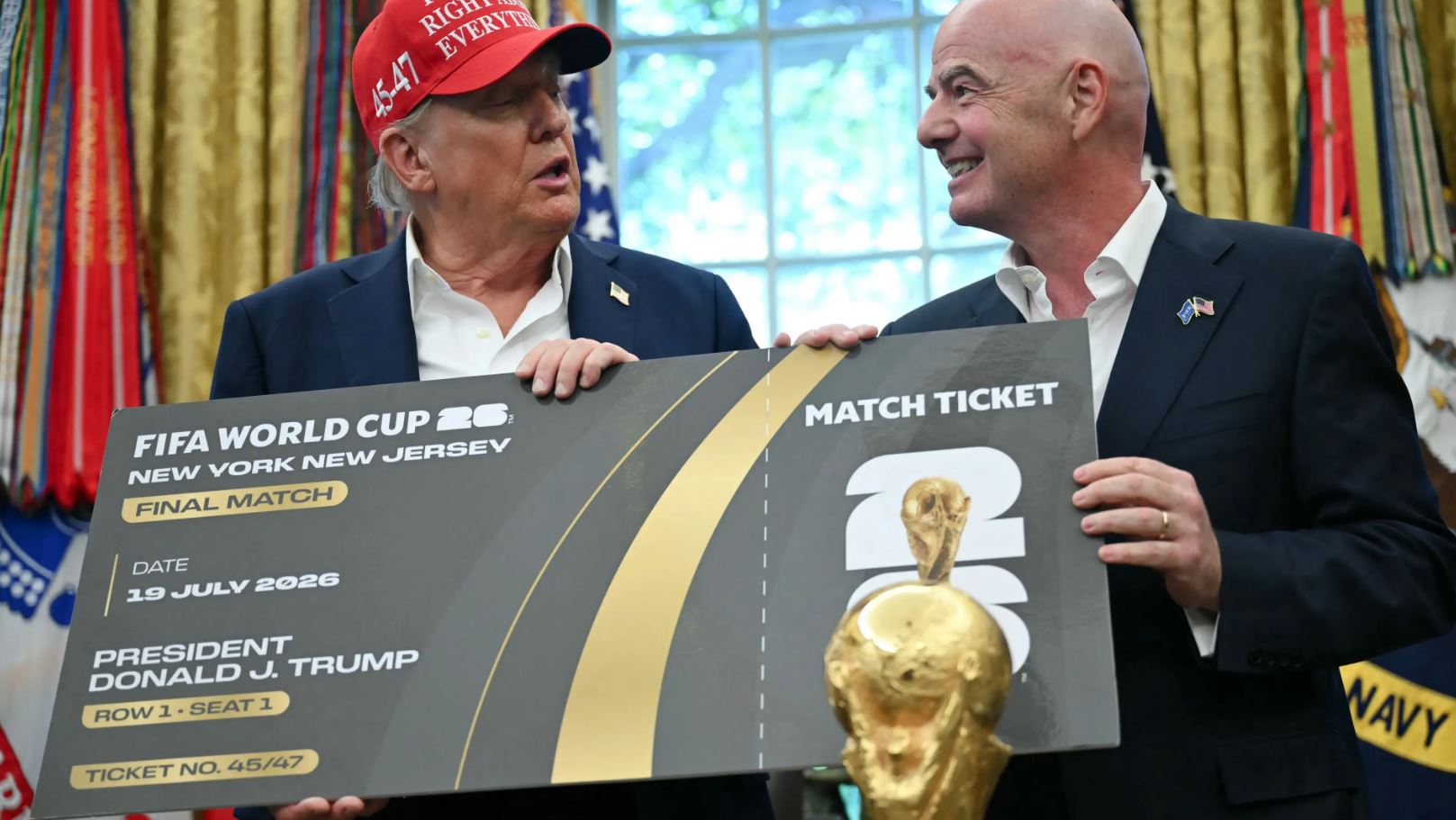 Trump  kritika  për biletat  Presidenti amerikan kundër çmimeve të  kripura  të Botërorit
