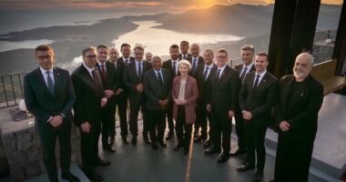 Rama ndan foto nga Samiti BE-Ballkani Perëndimor në Tivat