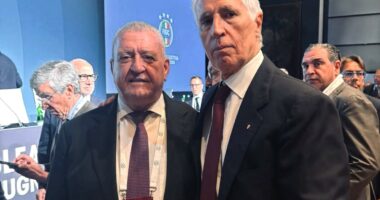 Duka merr pjesë në Asamblenë Zgjedhore të Federatës Italiane të Futbollit, uron presidentin e ri Giovanni Malagò