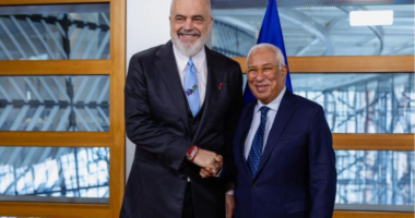 Antonio Costa vizitë në Tiranë/ Presidenti i Këshillit Europian mikpritet nga kryeministri Rama