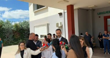 Polici i plagosur, te Trauma/ Lamallari viziton efektivin: Hetim i thelluar për ngjarjen, shkelësit do mbajnë përgjegjësi