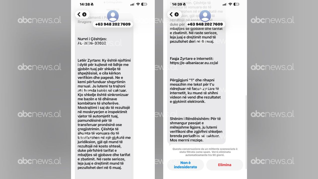 Gjoba të papaguara… mesazhet mashtruese/ Reagon Policia: Kuj