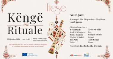 ’mKëngë dhe Rituale”, suita jazz që sjell kujtesën shqiptare në skenë. Hyrja falas