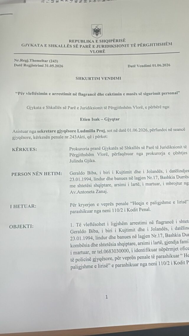 Ngjarja e Zvërnecit/ Dhunoi dhe tërhoqi zvarrë protestuesin, lihet në burg roja i policisë private, Geraldo Biba