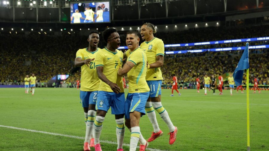 Brazili  në  formë  Botërori  Skuadra e Ancelotti luan  tenis   fiton 6 2 miqësoren ndaj Panamasë