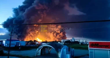 Ukraina godet një rafineri nafte në rajonin rus të Krasnodarit