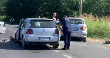 Aksident në superstradën Milot-Lezhë, përplasen 3 automjete, disa të plagosur