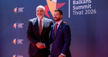 FOTOLAJM/ Samiti BE-Ballkani Perëndimor, Rama pritet nga Presidenti i Malit të Zi