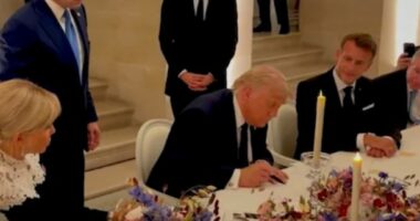 VIDEO/ “Kjo nuk ishte e lehtë’, momenti kur Trump nënshkruan marrëveshjen me Iranin në Pallatin e Versajës