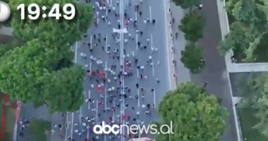 Dita 27 e protestës, pamjet e para nga lart: Ja pjesëmarrja e qytetarëve