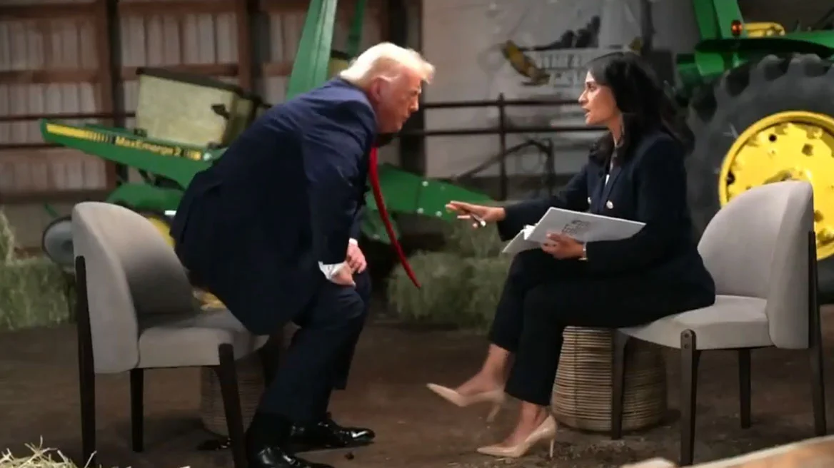Trump lë në mes intervistën/ Përplaset me gazetaren për zgje