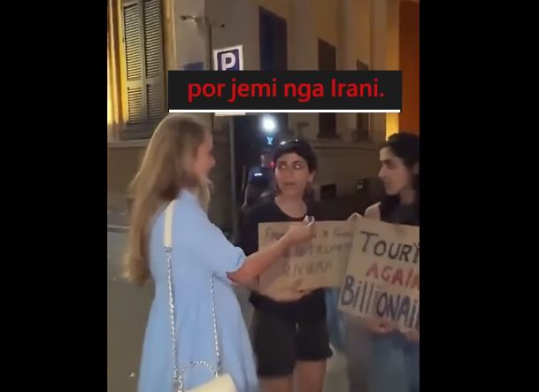 Në protestë edhe turistë nga Irani  Rama  Kanë ardhur të lëpijnë dhe pickojnë vajzat e djemtë e sinqertë në Bulevard