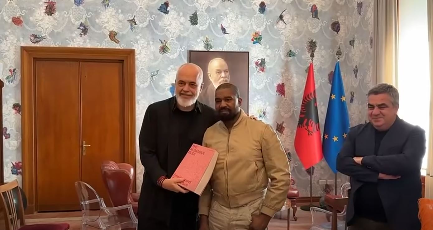 Në prag të koncertit  Kryeministri Rama pret këngëtarin Kanye West