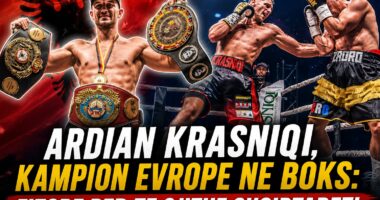 “Kjo fitore ishte për të gjithë shqiptarët”, Ardian Krasniqi shpallet kampion Europe në boks dhe synon tashmë titullin botëror