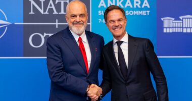 Samiti i NATO/ Kryeministri Rama mbërrin në Ankara, takohet me Mark Rutte