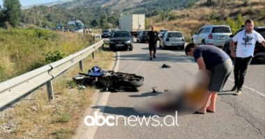 Aksident në Gjirokastër/ Motori përplaset me kamionin, një i plagosur rëndë transportohet drejt Tiranës