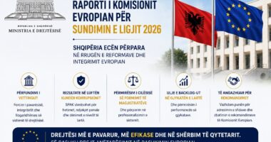 Raporti i KE për Sundimin e Ligjit 2026 vlerëson progresin e Shqipërisë në konsolidimin e reformës në drejtësi