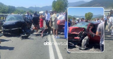 FOTO/ Aksident pranë Rubikut, dy të plagosur dërgohen në Spitalin e Traumës