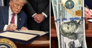 Nënshkrimi i Trump shfaqet në kartëmonedhën 100 dollarëshe të SHBA