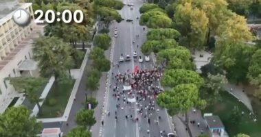 Dita e 47 e protestës, pamjet me dron/ Ja pjesëmarrja në Bulevard në orën 20:00