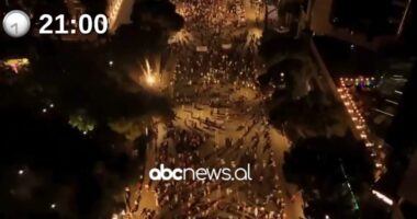 Dita e 48 e protestës, pamjet me dron/ Ja pjesëmarrja në Bulevard në orën 21:00