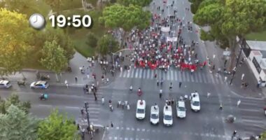 Dita e 41e protestës/ Pamje me dron: Pjesëmarrje modeste