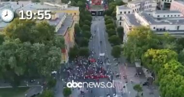 Dita 43 e protestës, pamjet e para nga lart: Ja pjesëmarrja e qytetarëve