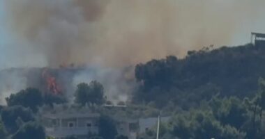 Vlorë/ Zjarr në lagjen ’15 Tetori’, flakët përfshijnë një hapësirë me pisha e shkurre