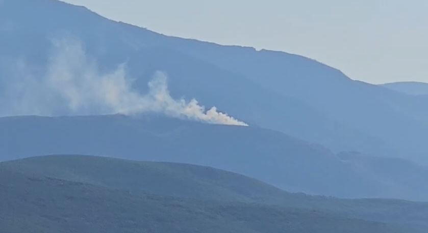 Zjarr në Malzi të Kukësit  era favorizon përhapjen e flakëve
