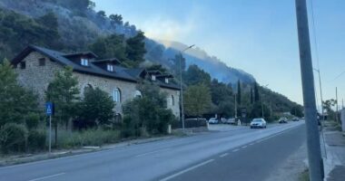 Pas zjarrit në malin e Shëngjinit, shpërthejnë edhe tre vatra të tjera në Lezhë