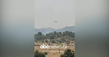 VIDEO/ Zjarr në Vranisht të Himarës, ndërhyrje nga ajri për shuarjen e flakëve