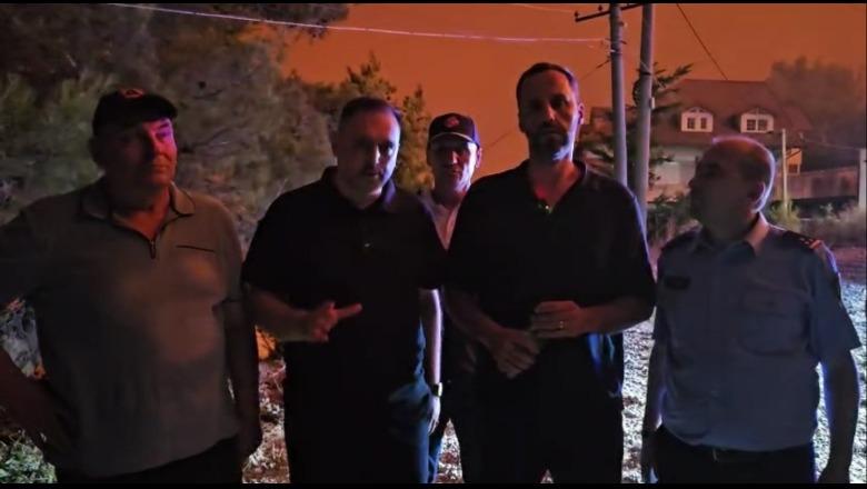 Evakuim i detyrueshëm në Krujë nga zjarri/ Ministrat Nufi e Lamallari në terren apel qytetarëve: Bashkëpunoni, jeta është e shenjtë