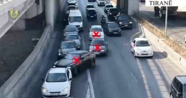 Policia Rrugore “skanon” Tiranën/ Mbi 12 mijë gjoba në një javë, procedohet një drejtues për ryshfet