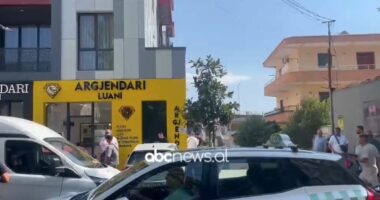 Grabitja e argjendarisë në Kamëz/ Pamje nga vendi i ngjarjes