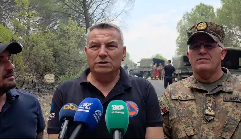Zjarret në Mallakastër/ Vijon lufta nga ajri e toka me flakët. Çako: Situata në kontroll, po operojnë mbi 120 forca në zonë
