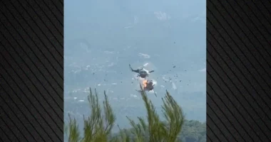 VIDEO/ Përplasen dy helikopterë zjarrfikës gjatë operacionit për shuarjen e flakëve në Greqi, katër të lënduar