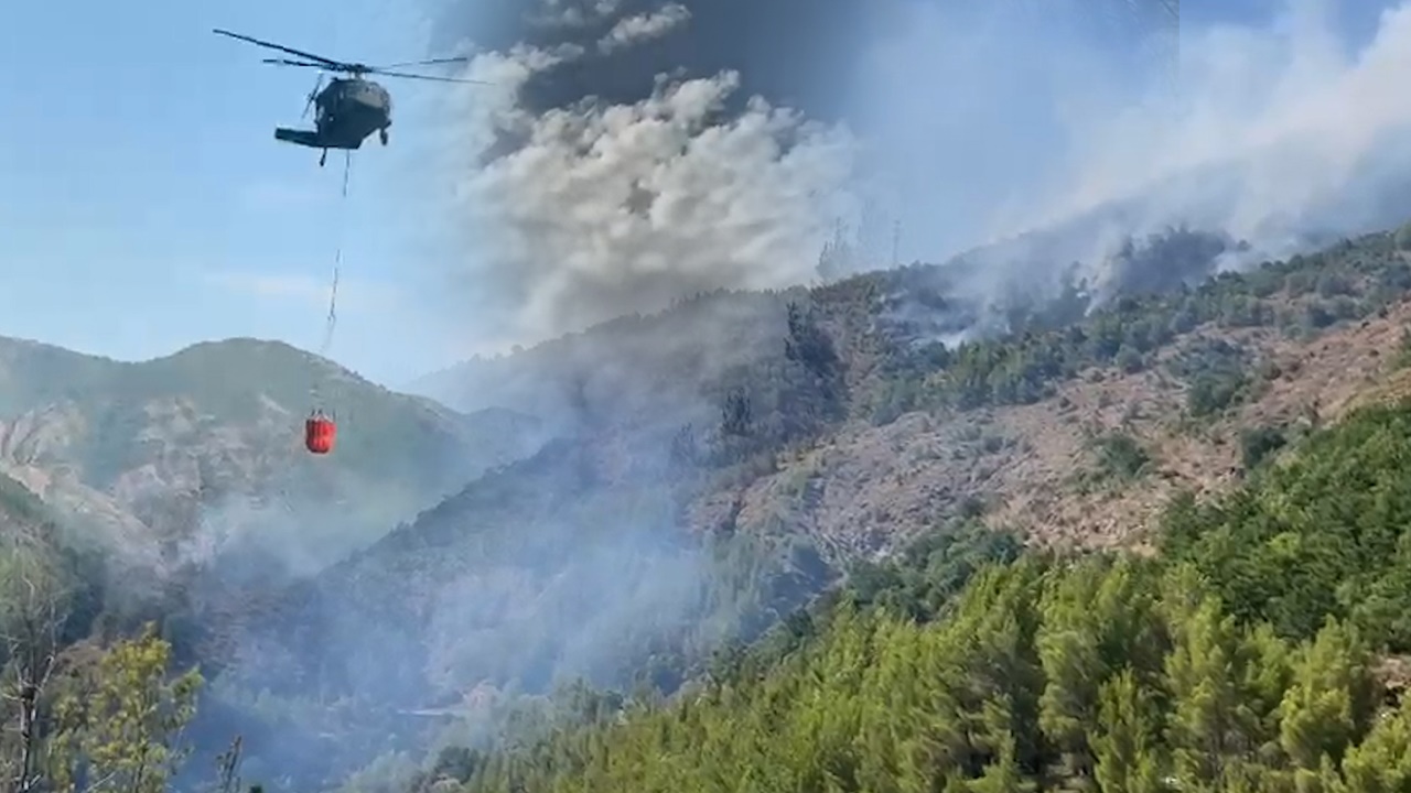 Helikopterë dhe efektivë vijojnë “luftën” me flakët/ Nufi: Situata në monitorim të vazhdueshëm