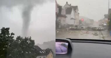 Stuhi të forta godasin Gjermaninë/ Një grua humb jetën, u zu poshtë nga pema
