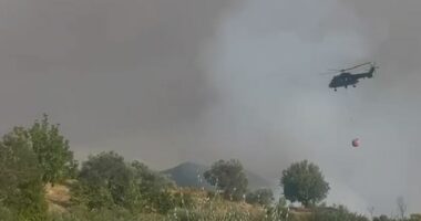 Zjarri masiv në Riban të Mallakastrës, evakuohen 15 familje/ Ndërhyrje edhe nga ajri për shuarjen e flakëve