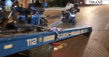 Aksioni i Rrugores për motomjetet në Tiranë/ Procedohen 19 persona, sekuestrohen 19 mjete elektrike