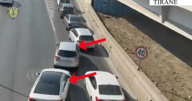 Shkelësit ‘në radarët’ e Rrugores së Tiranës/ Mbi 11 mijë gjoba dhe 55 persona të arrestuar ose të proceduar