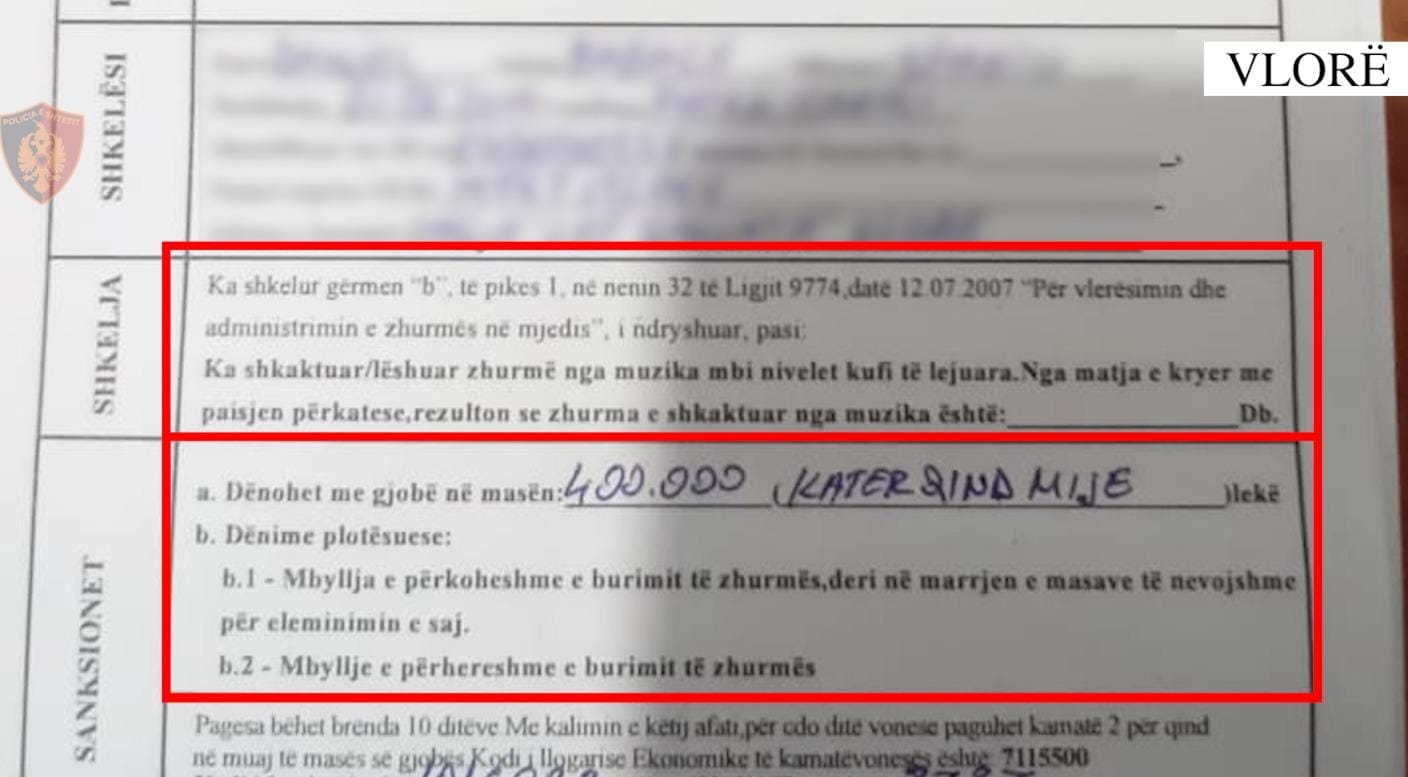 Vlorë  Muzikë me volum të lartë pas mesnate  400 mijë lekë gjobë për anijen turistike