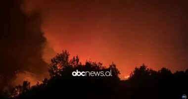 VIDEO/ Zjarri në Malin e Krujës del sërish jashtë kontrollit, flakët zbresin drejt zonave të banuara