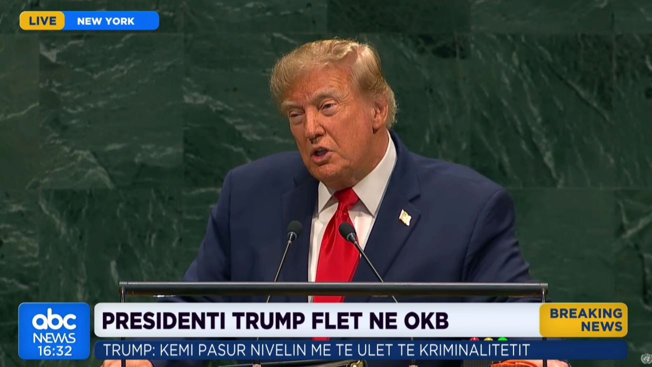  Nuk do kenë kurrë armë bërthamore   Trump në OKB  Ndalova Iranin të shpërndante terrorin në botë