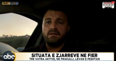 Zjarret në Fier/ Prefekti Anduel Xhindi për ABC News: Nuk ka rrezik për zonat e banuara, vatrat janë nën kontroll