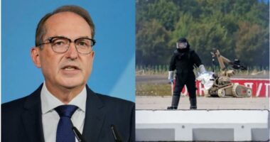 Eksplozivi në aeroport, Gjermania akuzon Rusinë/ Droni u zbulua më 4 gusht pranë një avioni ukrainas në Laipcig