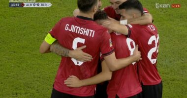 Shqipëria mund Bjellorusinë/ Kuqezinjtë fitojnë pastër 2 me 0 në sfidën e parë në Nations League